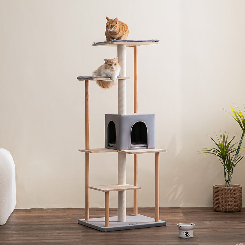 MWPO キャットタワー おしゃれ 木製 木 高級 北欧 可愛い 猫タワー