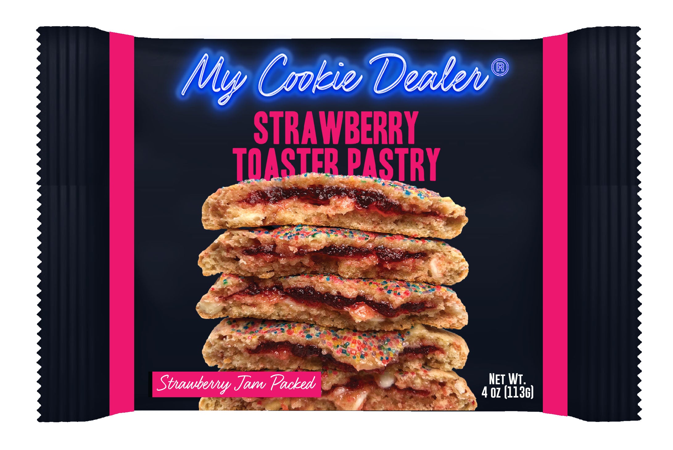 Strawberry Toaster Pastry Cookie Retail – My Cookie Dealer