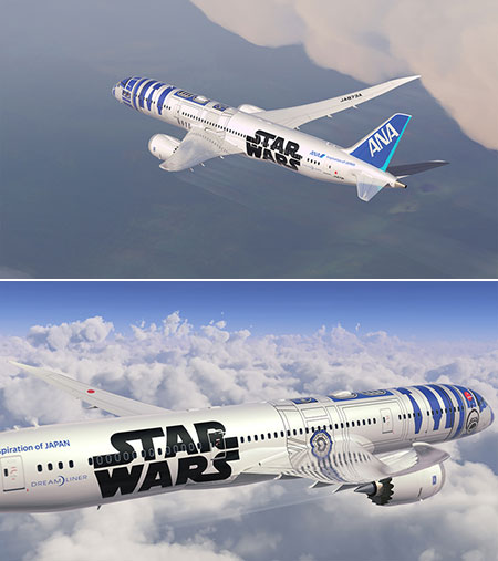 ANA Unveils World's First R2-D2 Star Wars Jet, is Specially Themed