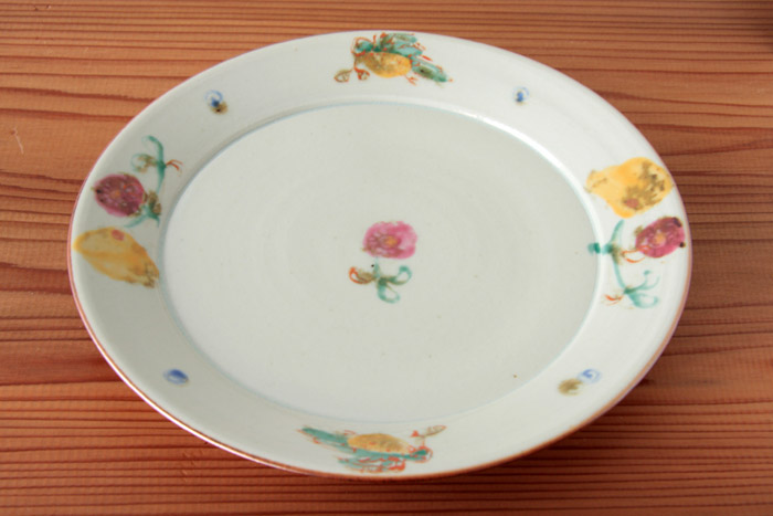 伊藤聡信さん 印判七寸皿 21cm 伊藤聡信さん 印判の大皿 オーバル 伊藤