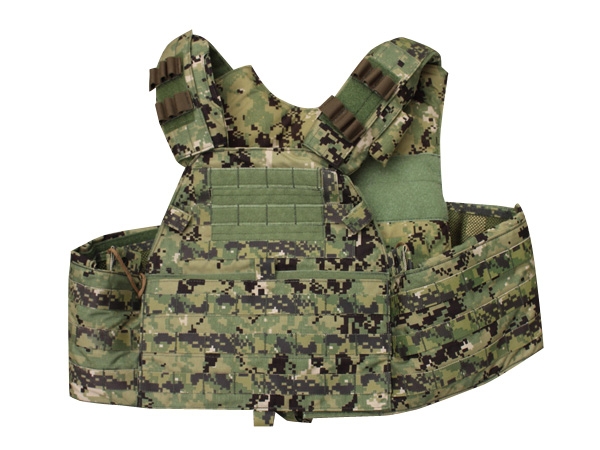 B プレキャリ用 実プレート入りグローインアーマー マルチカム迷彩 NIJ