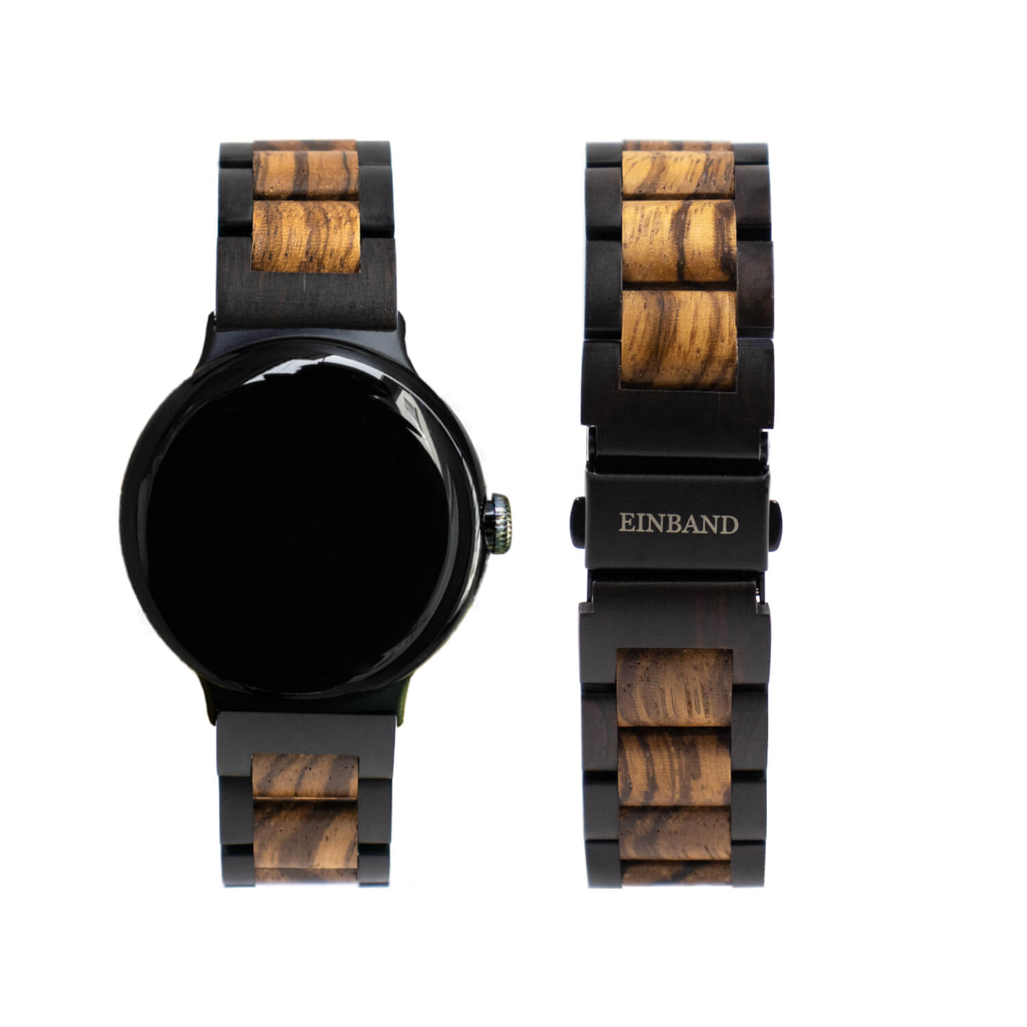 公式】エボニーウッドとゼブラウッドのグーグルピクセルウォッチバンド