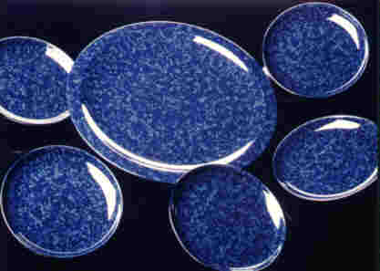 新品・希少品】津軽塗 丸盆 ロイヤルブルー【弘前津軽塗商工業共同組合