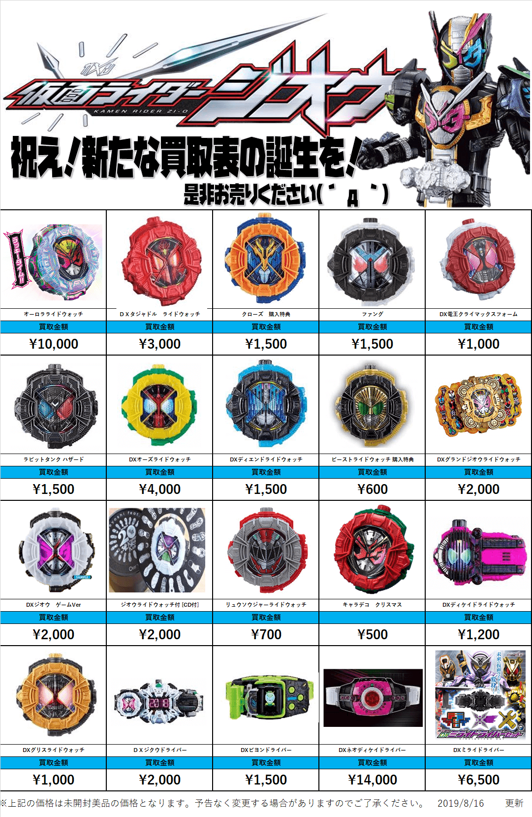 仮面ライダージオウ ビーストライドウォッチ DXグリスライドウォッチ