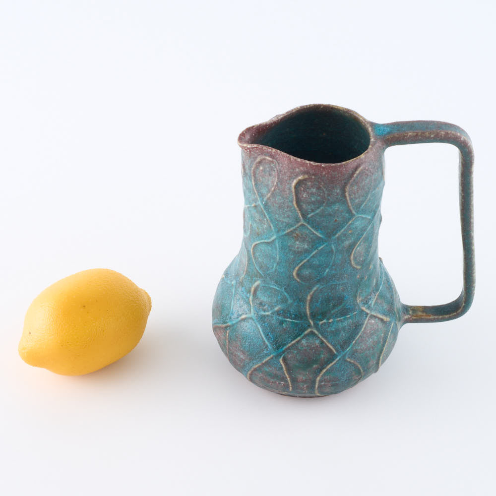 作家 藤原純 花器 M 碧 ¥7,700 大人の焼き物