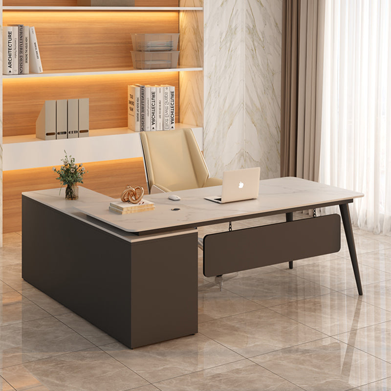 OFFINEO公式 | 大型役員デスク シンプルデザイン L字型 選べる2色