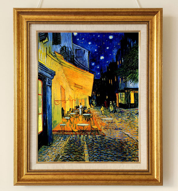 美品 フィンセント・ファン・ゴッホ「夜のカフェテラス」ファイン
