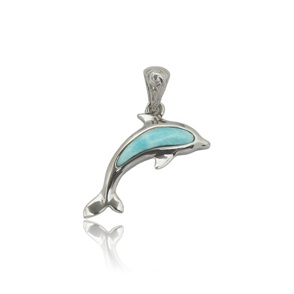 momo出品。極美！！ラリマー ペンダント ヒーリング 海 癒し イルカ
