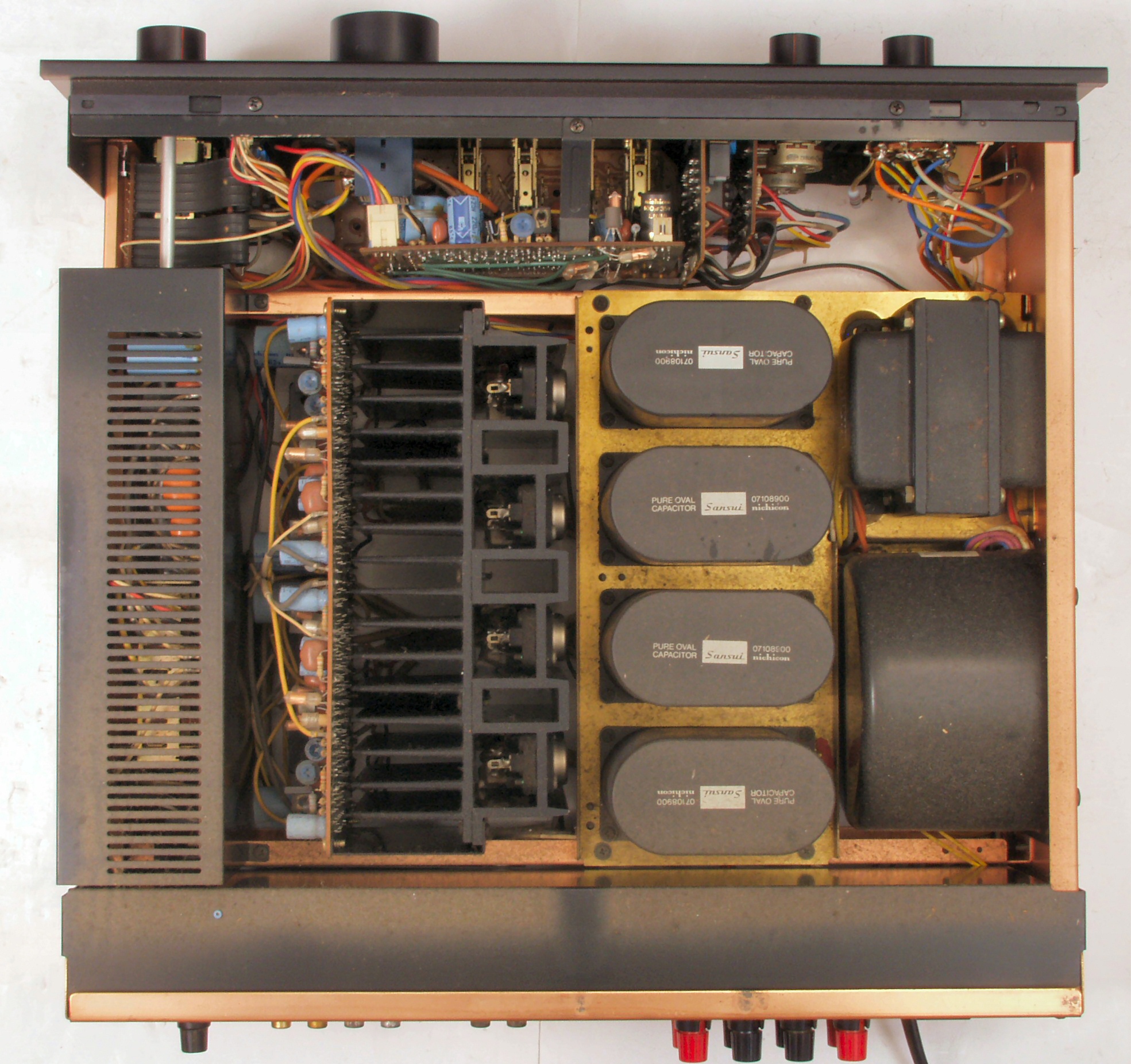 AU-D907 DCプリメインアンプ ♥正面操作パネル類は結構きれい♥ AU