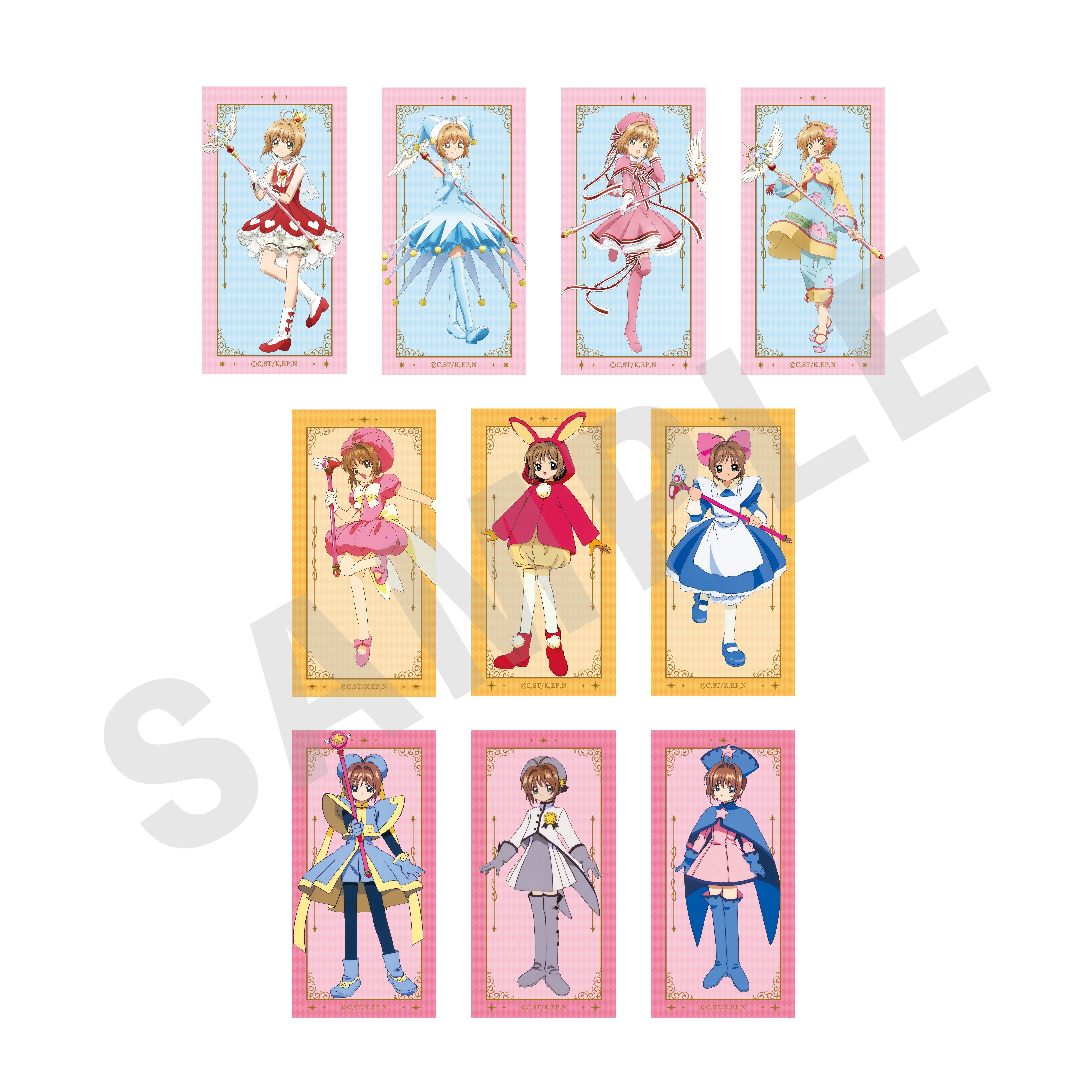 バラ売り可 まとめ売り ツルネ 紙系 ステッカー ポストカード クリア