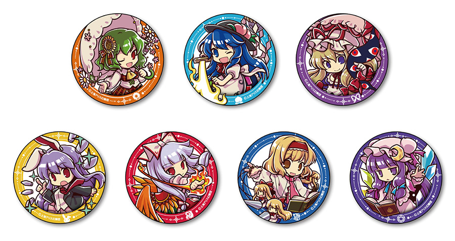 東方Project とびだすたいる!BIG缶バッジ Part.2 | 株式会社アクアマリン