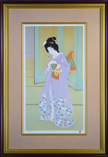 上村松圓 上村淳之監修百貨店販売複製日本画 上村松圓 上村淳之監修