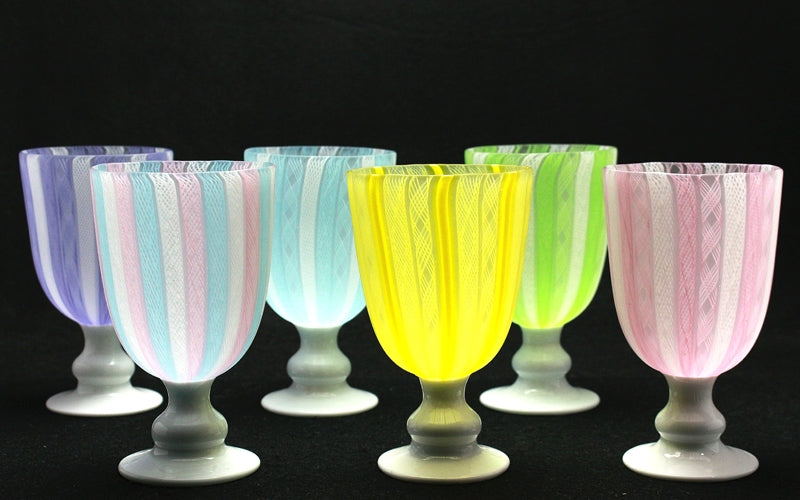 極上品 藤田喬平 手吹ガラス 金箔 彩鉢 一対 極上品 藤田喬平 手吹