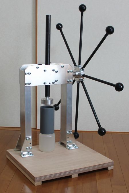 菌糸プレス機 自作 クワガタ カブト 菌糸ビン 菌糸プレス機 自作