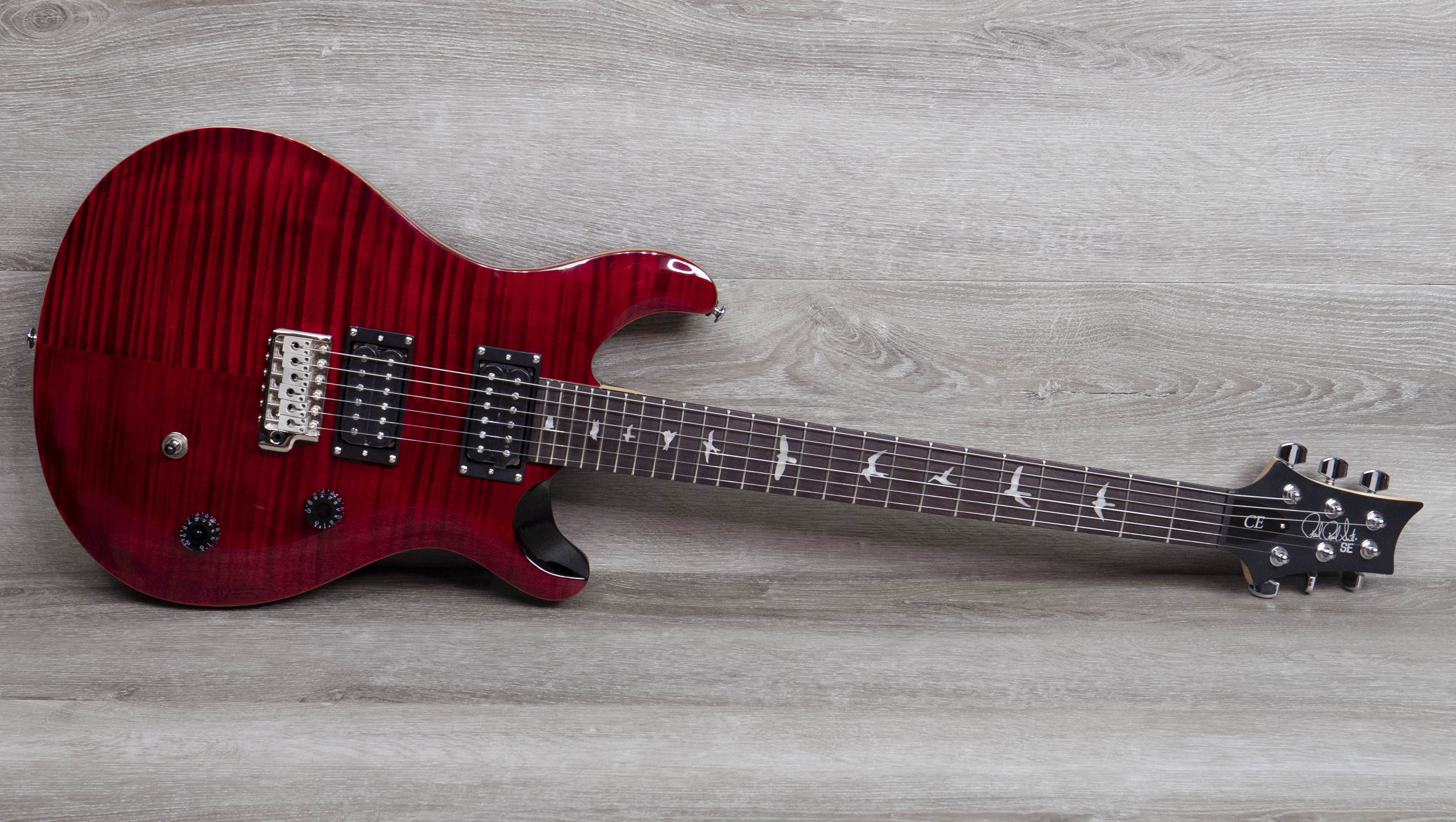 PRS SE CE24, Black Cherry – A Strings