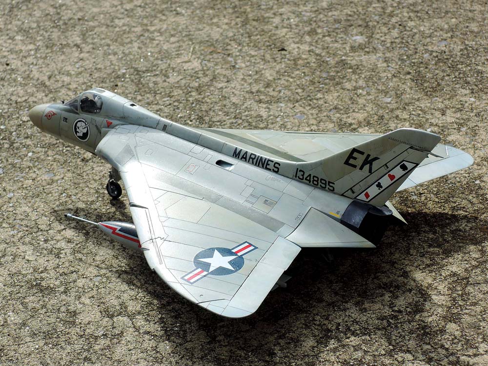 完成】1/48 ダグラス F4D-1 スカイレイ - 疾風模型大作戦