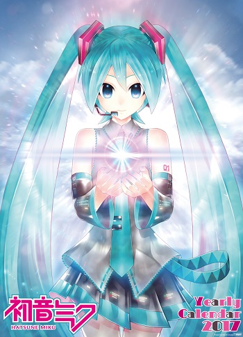 その他（グッズ）】壁掛け「初音ミク 2017年カレンダー」ご予約受付中