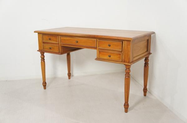 テーブル＆机｜英国アンティーク調 マホガニーデスク 書斎机 W130