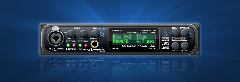 MOTU UltraLite-mk3 オーディオインターフェイス hybrid UltraLitemk3