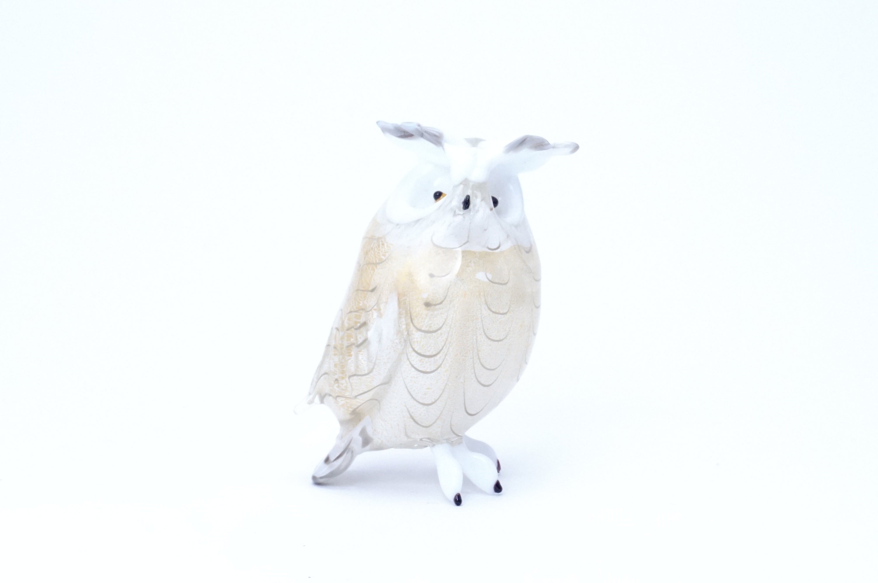 箱付新品 定価165,000円 フェニキアン技法のムラーノガラスのフクロウ