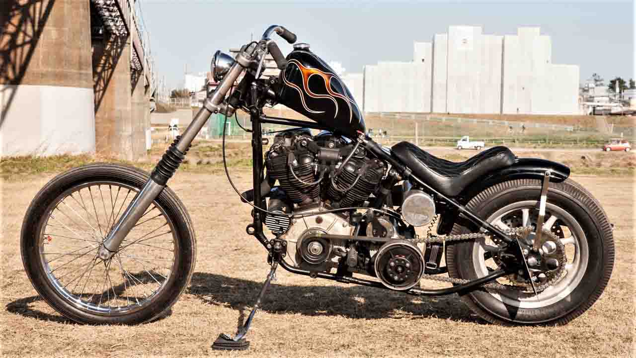 パンヘッドショベルヘッドナックルヘッドハーレーリジットチョッパー