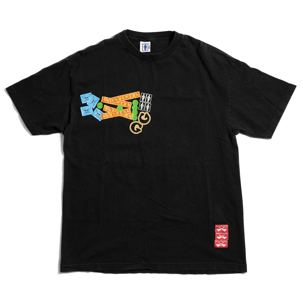 Girl Skateboards | Girl Vintage Tee Anderson Stickers 2002 Shirt