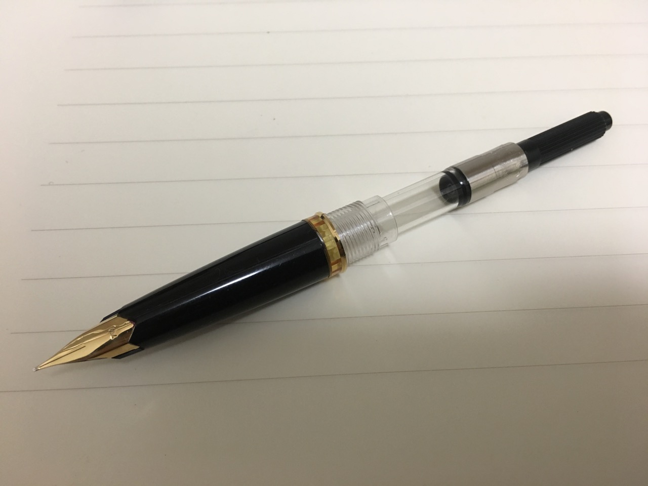 純正コンバーターが取り付けられない古いモンブラン万年筆に取り付け