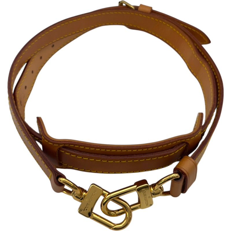 ルイ・ヴィトン LOUIS VUITTON キーポル用 ストラップ ベージュ レザー