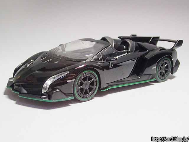1/43 ミニカー 京商ランボルギーニヴェネーノロードスターブラック