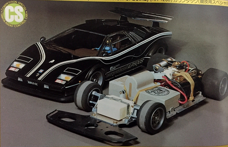 限定】タミヤ ブラックカウンタック LP500S ボディパーツ+タイヤ