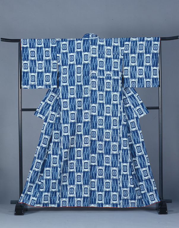 ☆お値下げ☆重要無形文化財 久留米絣 人間国宝 松枝玉記 近江八景図