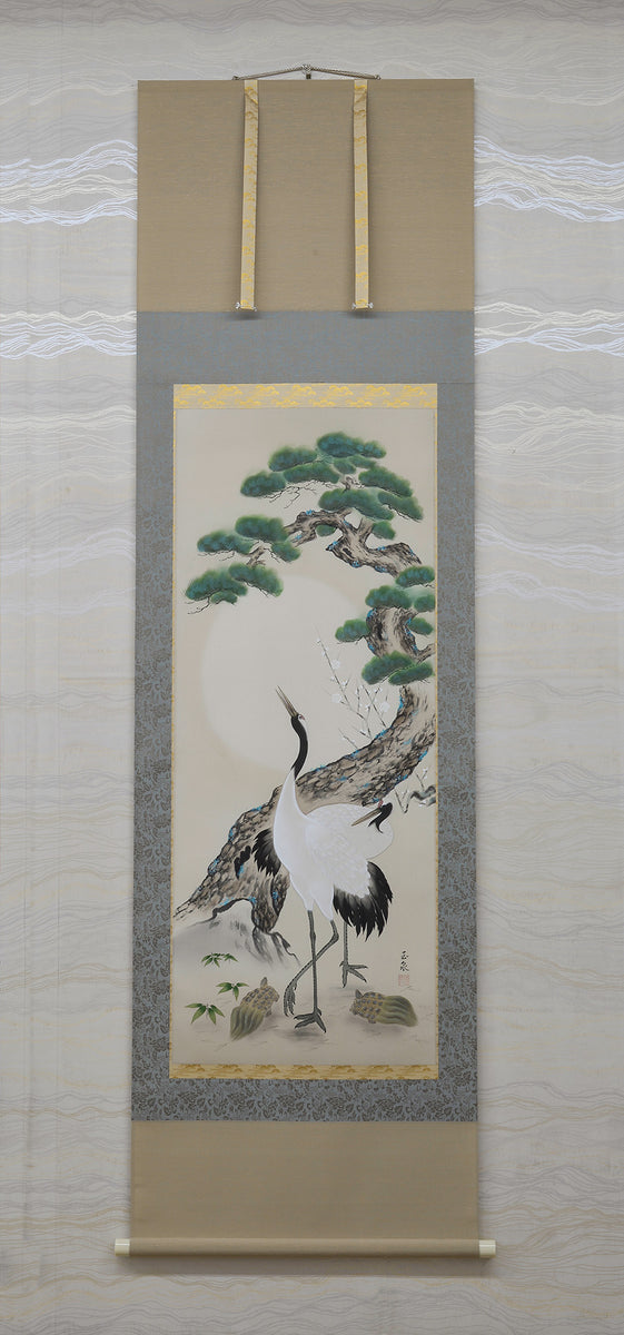 掛軸 尺五 松竹梅鶴亀 – 人形の藤娘 オンラインショップ