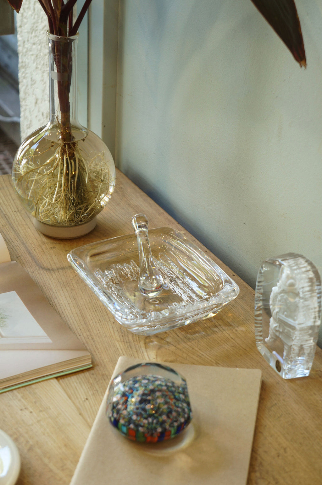 Daum ドームフランス ガラス置物 オブジェ Daum ドームフランス ガラス