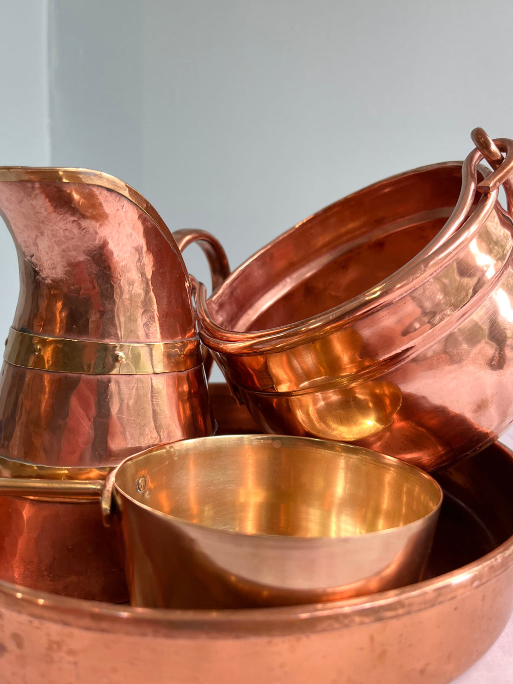 ♪古い真鍮製の鍋 32㌢ ♪古い真鍮製の鍋 32㌢