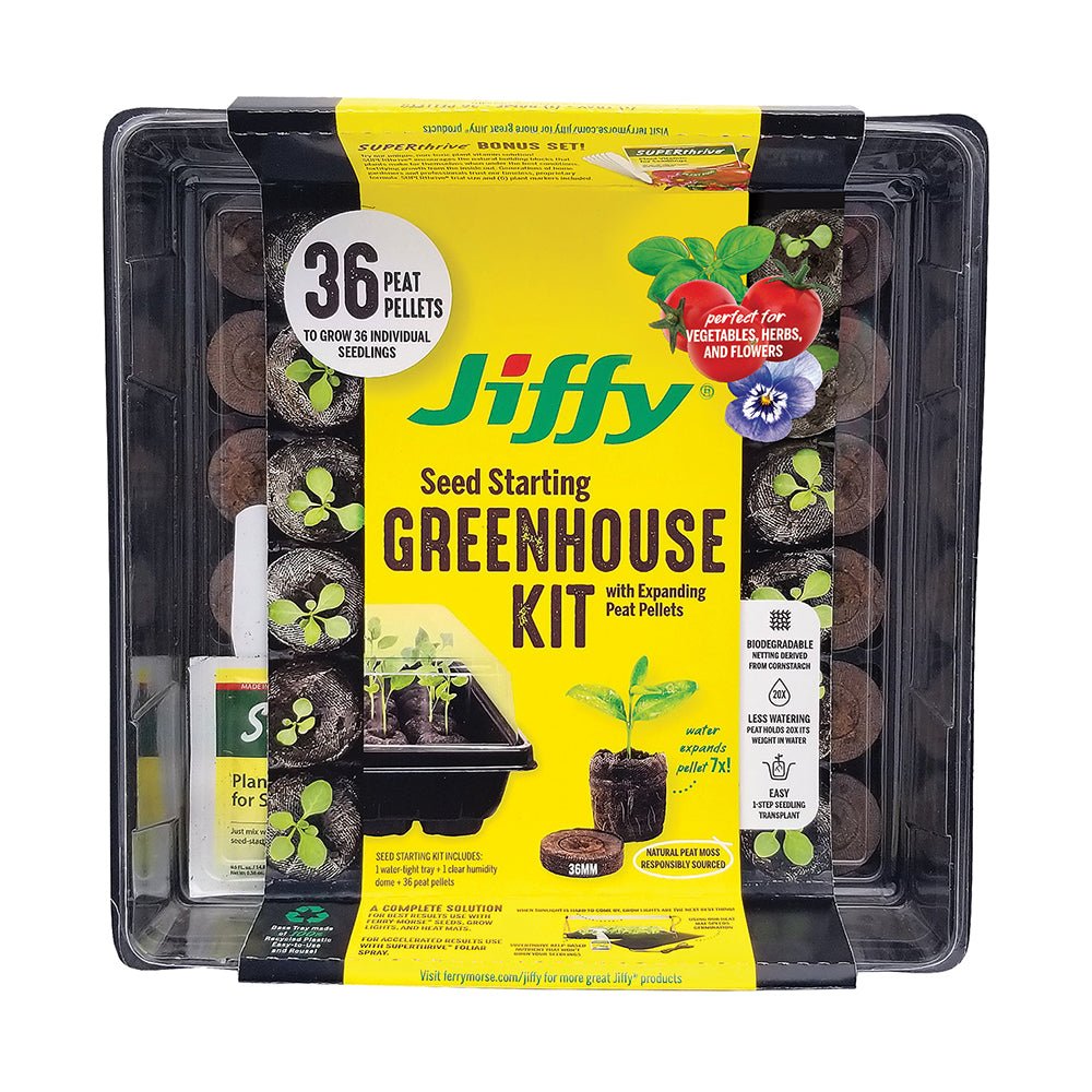 Jiffy Seed Starting Kit, 36mm Peat Pellets | Seed Starting