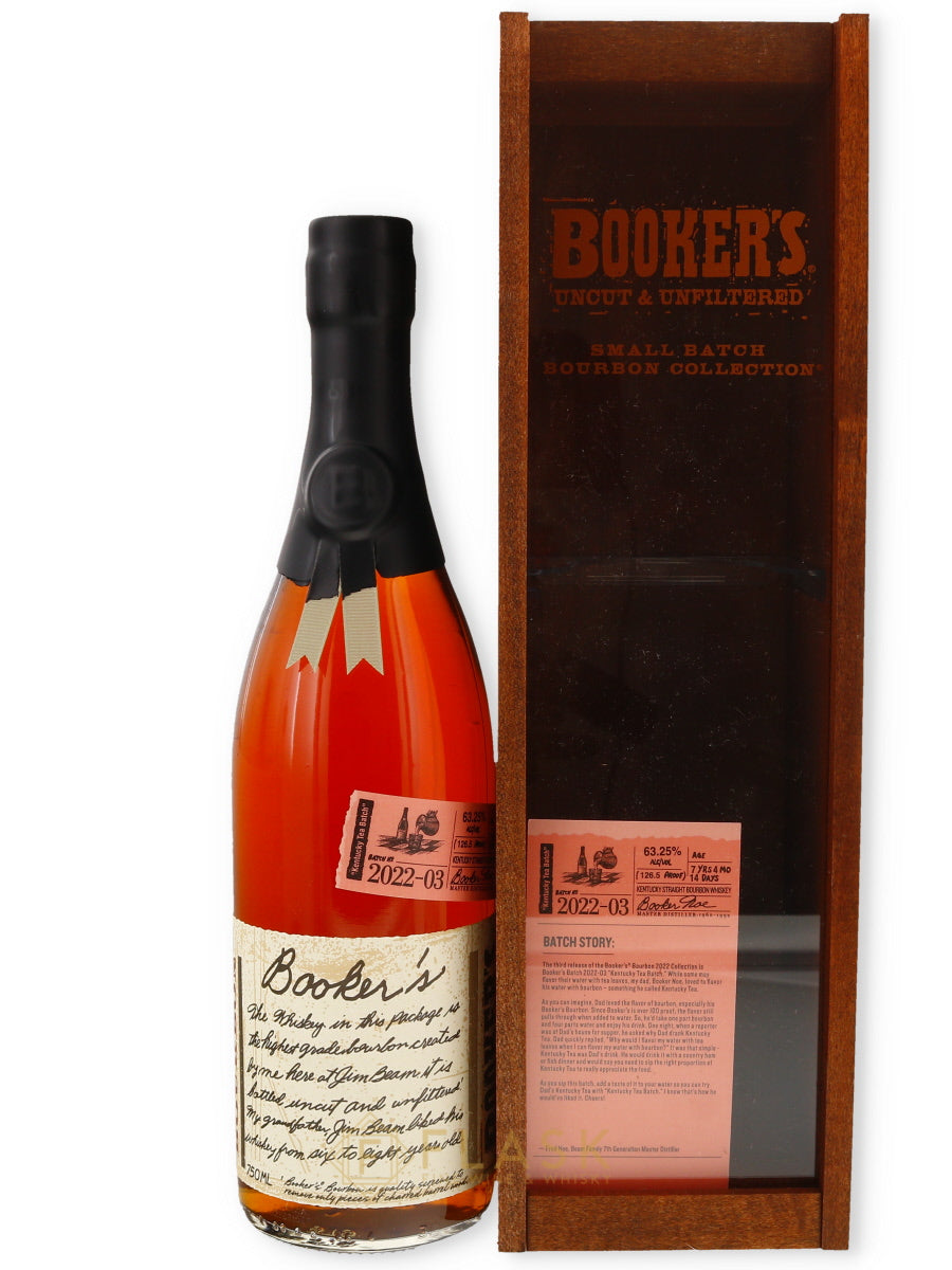 Buy Bookers Bourbon 2022-03 Kentucky Tea Batch 126.5 Proof | Flask