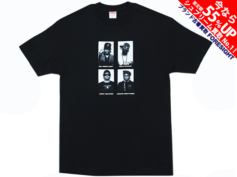 Supreme×Public Enemy 'Mugshots Tee'Tシャツ パブリックエネミー L 黒