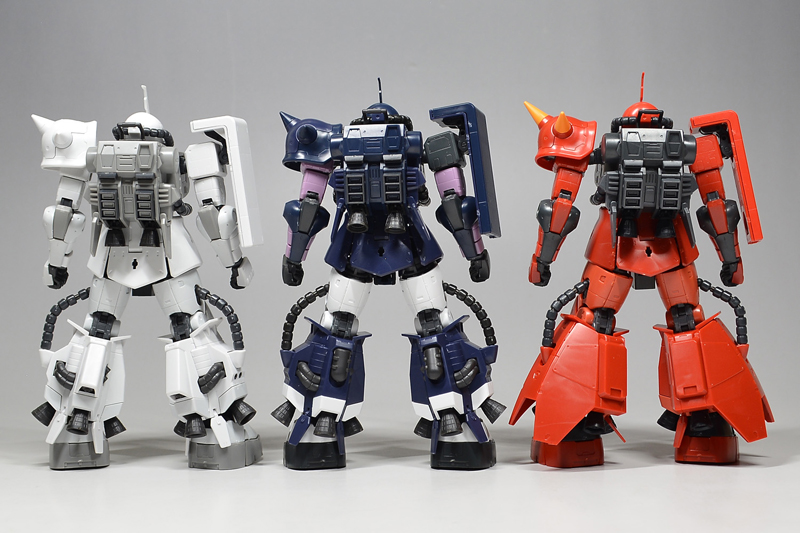 トリプルアクションベース付 RG 黒い三連星専用ザクII 3機セット