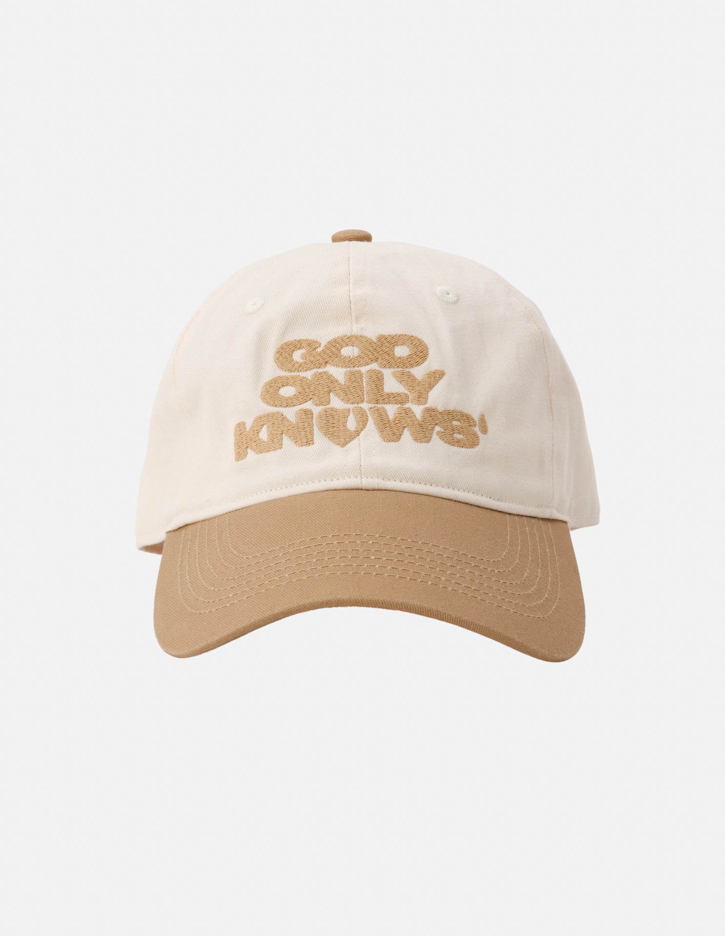 帽子 NAVY GOD ONLY KNOWS LOGO CAP SIGNATURE LOGO 2TONE CAP – GOD