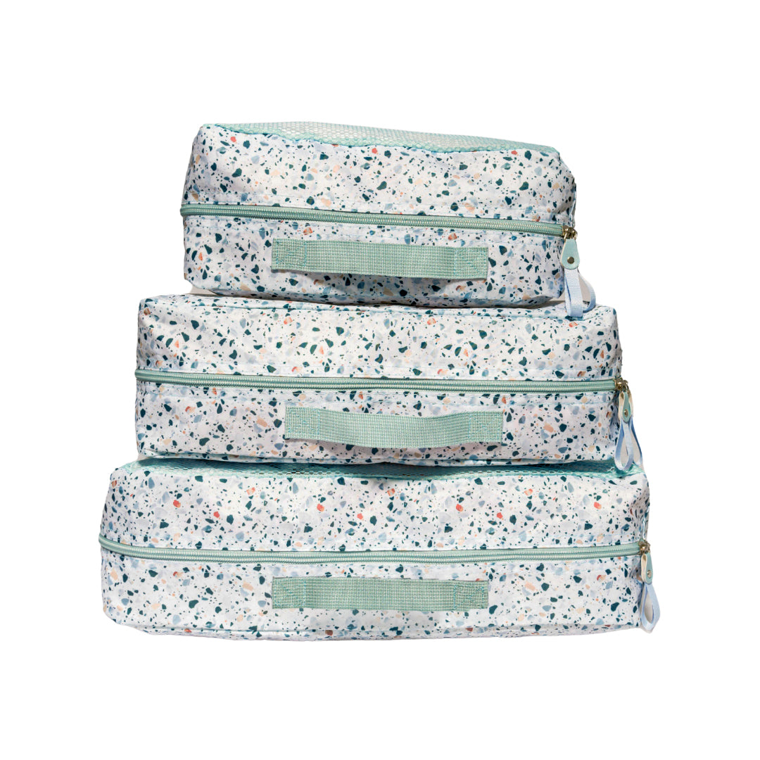 3 Piece Packing Cube Set Terrazzo – Hang Accessories