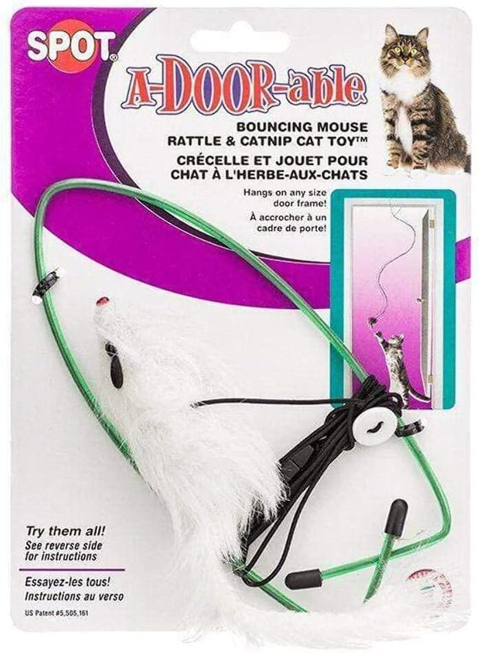 Ethical Pet Door-Able Bouncing Mouse Cat Toy - Interactive Cat Fun