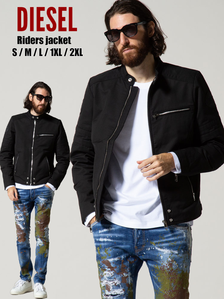 DIESEL ディーゼル メンズ シングル ライダースジャケット バイカー