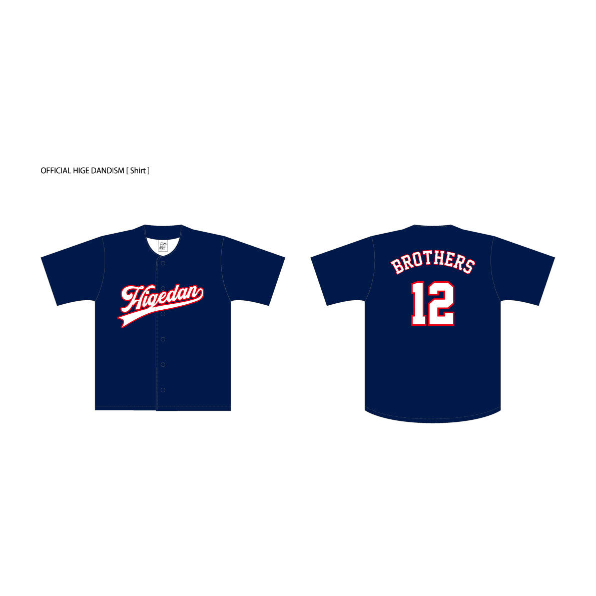 ヒゲダン 10周年 Mサイズ ベースボールシャツ FC限定ベースボール