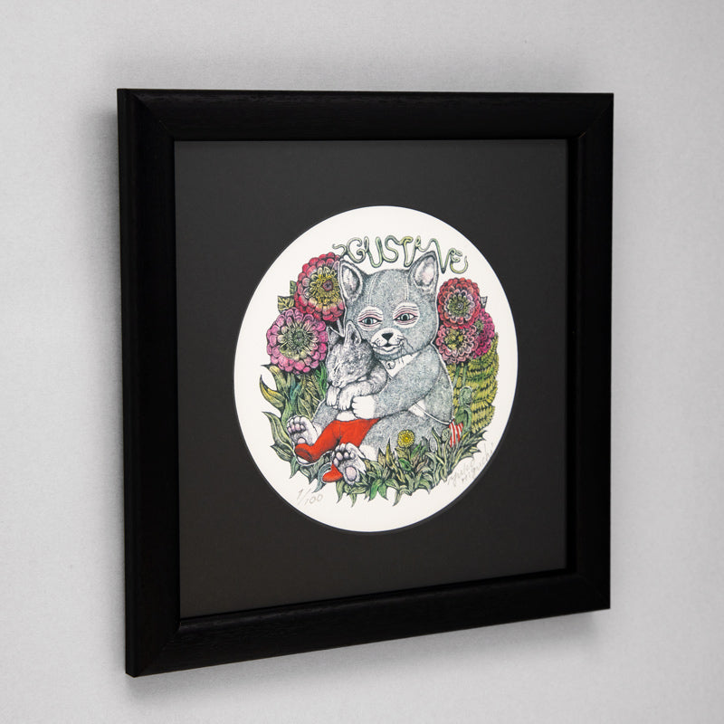 m*u様 貴重❕ヒグチユウコ 完売品複製画 まねきニャンコ m*u様 貴重