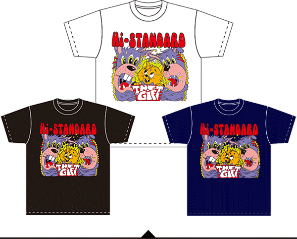 Hi-STANDARD Tシャツ Lサイズ ギフトツアー KOZIK ネイビー Hi