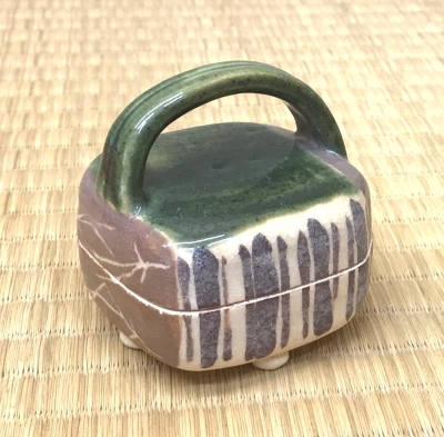 永楽即全 織部写 香合 而妙斎宗匠 | 茶道具 小西康のぶろぐ