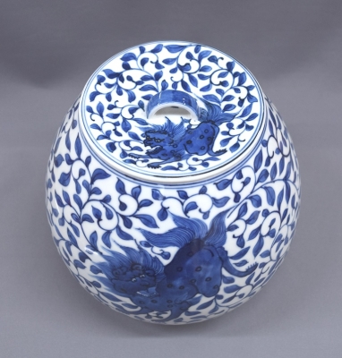 大徳寺派 雪窓宗甫 老師 御筆「龍」 大亀老師 添書 窯：宮川香雲 無傷