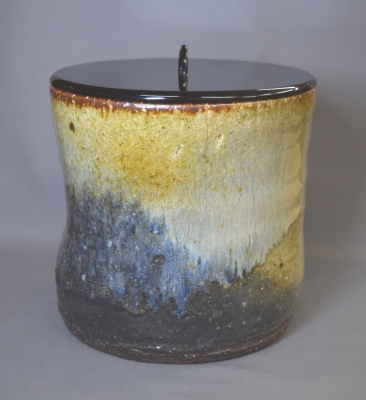 稀な】 13代 田原陶兵衛 造 灰被り掛花入 稀な】 13代 田原陶兵衛 造