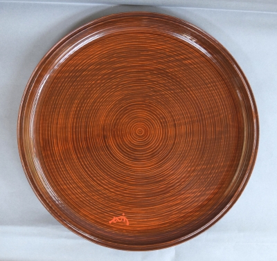 11代中村宗哲造『唐物写独楽盆』（共箱） 11代中村宗哲造『唐物写独楽