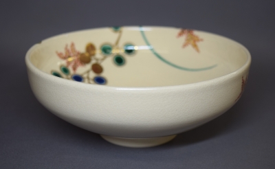 茜窯 岡田華渓 萩絵平茶碗 鵬雲斎宗匠 | 茶道具 小西康のぶろぐ